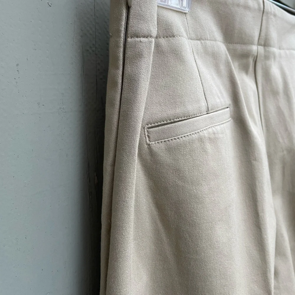 Talbots Tan Khaki Trouser Heritage Style Pant Trousers Side Zip Women’s Sz. 6 - Picture 3 of 3